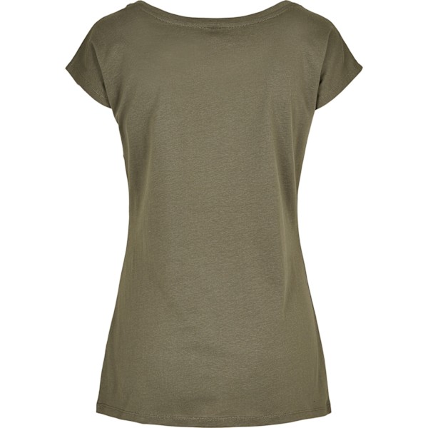 Bygg ditt varumärke Dam/Dam Wide Neck T-shirt 3XL Oliv Olive 3XL