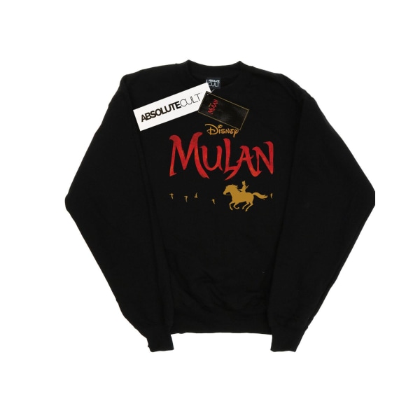 Disney Girls Mulan Movie Logo Sweatshirt 12-13 år Svart Black 12-13 Years
