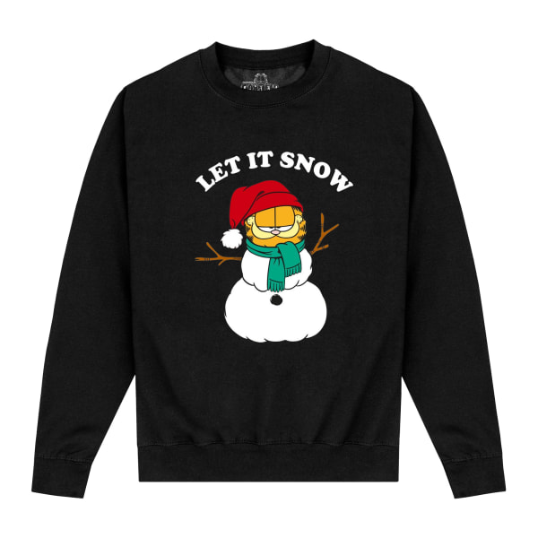 Garfield Unisex Adult Let It Snow Sweatshirt 5XL Svart Black 5XL