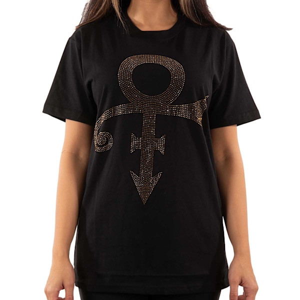 Prince Unisex Symbol-prydd T-shirt S Svart/Guld Black/Gold S