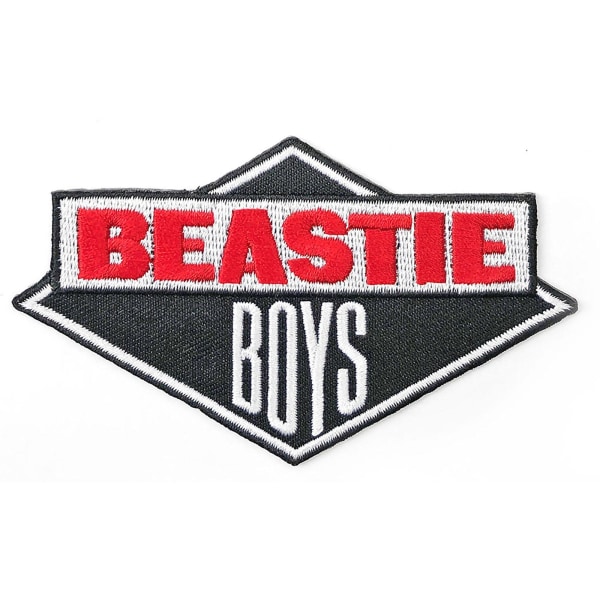 Beastie Boys-logotyp Diamant Stryk på-lapp En storlek Svart/Vit/Röd Black/White/Red One Size