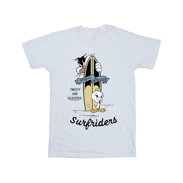 Looney Tunes Tweety och Sylvester Perfect Waves T-shirt 4X White 4XL