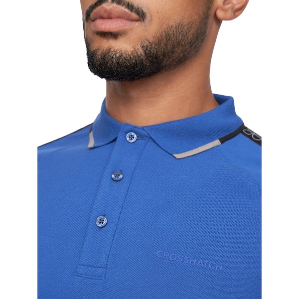 Crosshatch Mens Allred Polo Shirt L Blå Blue L