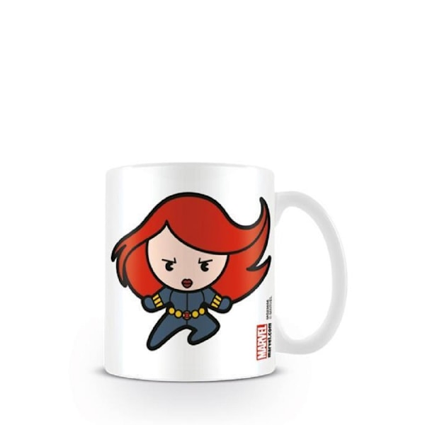 Marvel Kawaii Black Widow Mugg En Storlek Vit/Röd/Grå White/Red/Grey One Size