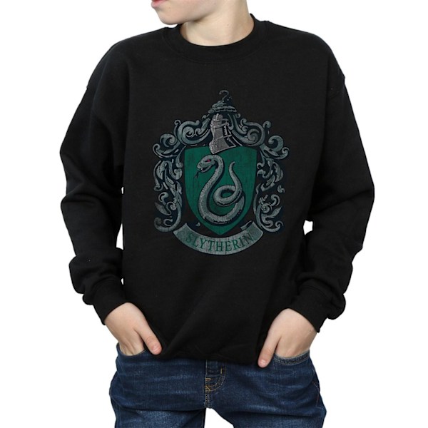Harry Potter Pojkar Slytherin Bomullströja 9-11 År Svart Black 9-11 Years