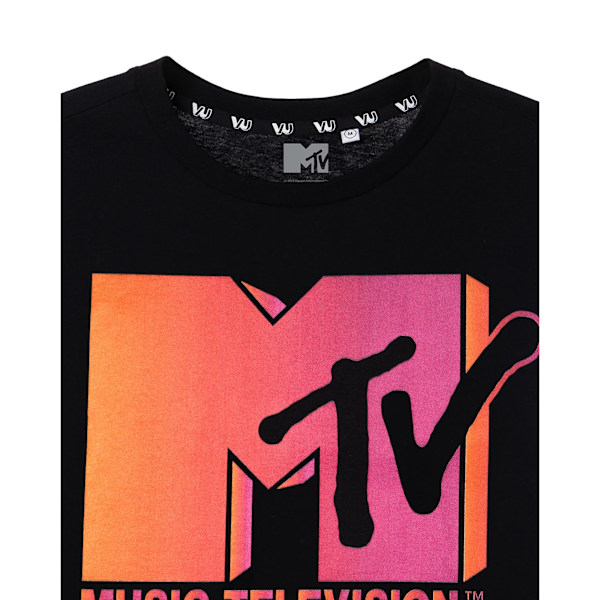 MTV Ombre T-shirt för män S Svart Black S