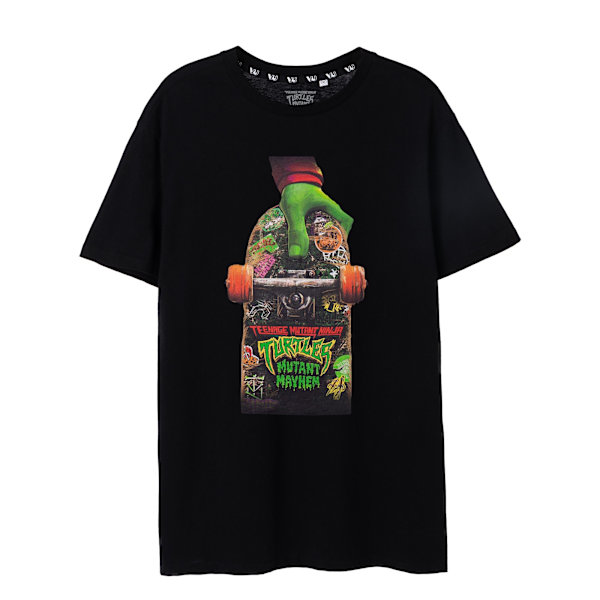 Teenage Mutant Ninja Turtles: Mutant Mayhem Mens Skateboard T-S Black XL