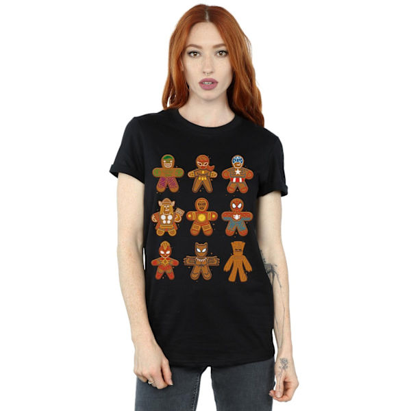 Marvel Dam/Damer Avengers Jul Pepparkaka Bomull Pojkvän Black M