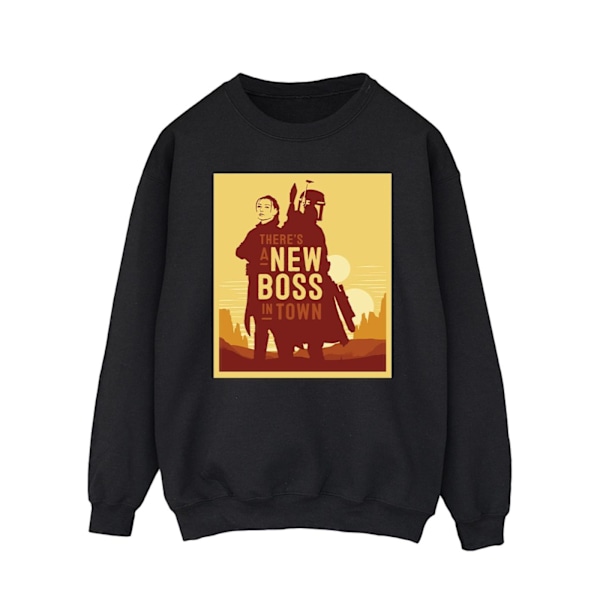 Star Wars Mens The Book Of Boba Fett New Boss Sun Silhouette Sw Black 4XL