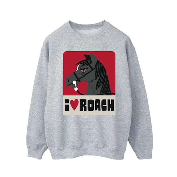 Netflix Mens The Witcher I Heart Roach Sweatshirt XXL Sports Grå Sports Grey XXL