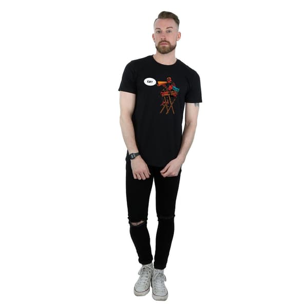 Marvel Herr Deadpool Regissörsstol T-Shirt S Svart Black S
