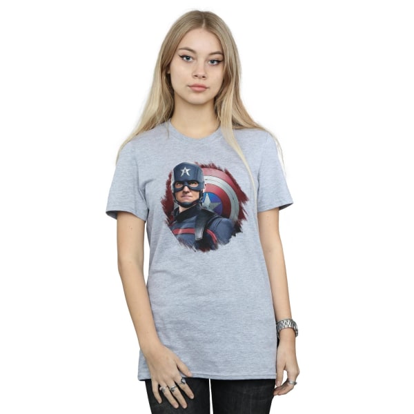 Marvel Womens/Ladies The Falcon And The Winter Soldier Captain Sports Grey 4XL