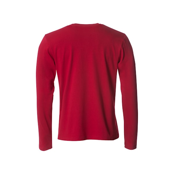 Clique Basic Långärmad T-shirt för män 4XL Röd Red 4XL