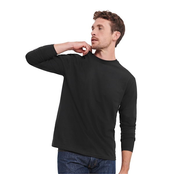 Russell Herr Classic Långärmad T-shirt XL Svart Black XL