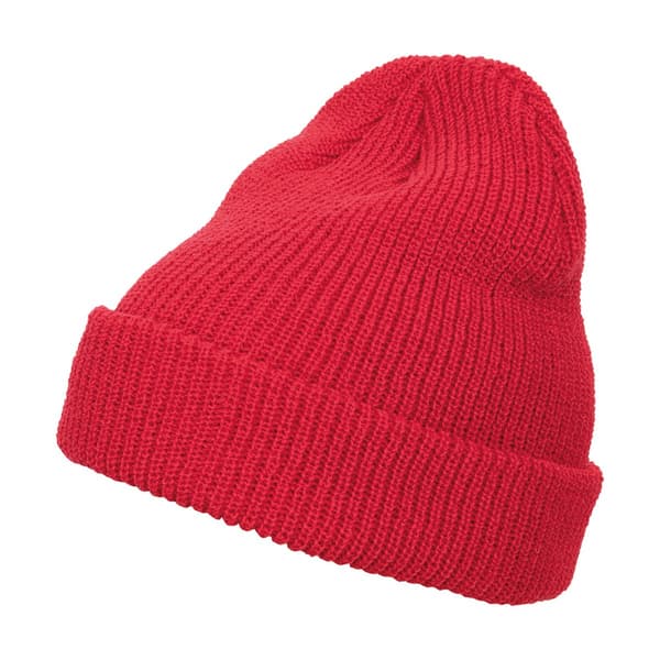 Flexfit Unisex Vuxen Stickad Lång Mössa En Storlek Röd Red One Size