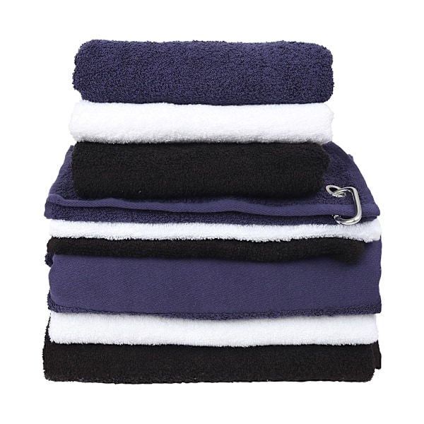 Towel City Tryckbar Kant Handduk En Storlek Marinblå Navy One Size