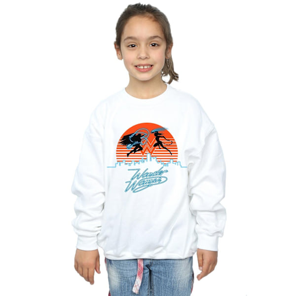 DC Comics Girls Wonder Woman 84 Sunset Battle Sweatshirt 5-6 år White 5-6 Years