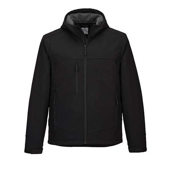 Portwest KX3 Männs Huvad Soft Shell Jacka S Svart Black S