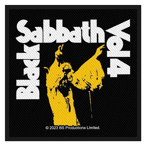 Black Sabbath Vol 4 Standard Patch One Size Svart/Vit/Gul Black/White/Yellow One Size