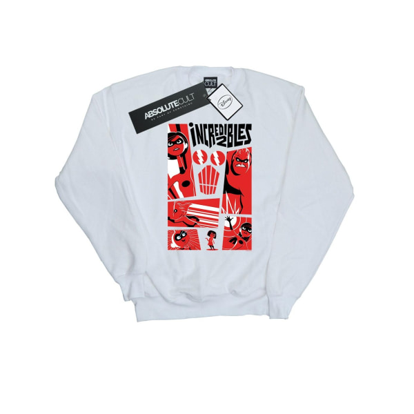 The Incredibles Mens Collage Sweatshirt S Vit White S