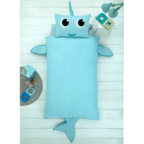 Narwhal Cover Set Single Blue Blue Single