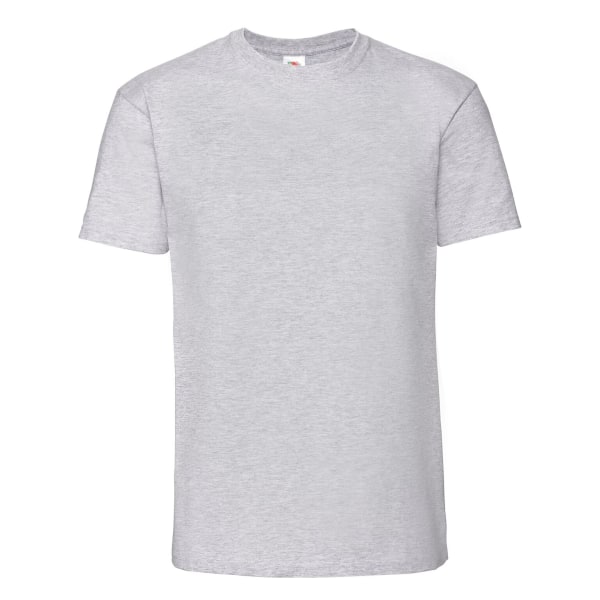 Fruit Of The Loom Mens Iconic 195 Ringspun Premium T-shirt XL UK Heather Grey XL UK