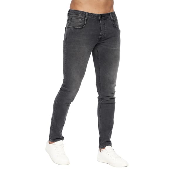 Crosshatch herr Malcolm Slim Jeans 40R mörk kol Dark Charcoal 40R