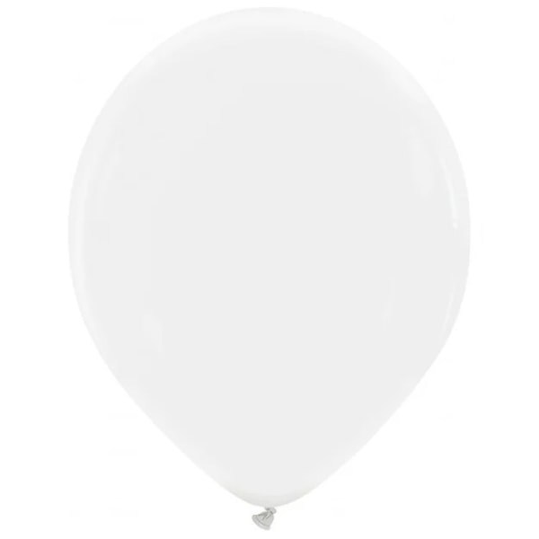 Kalisan Latex Plain Balloons (Pack med 25) One Size Vit White One Size