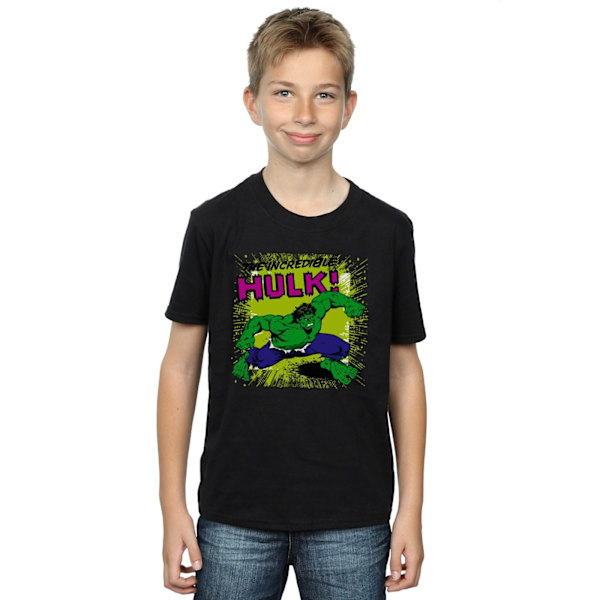 Marvel Boys Incredible Hulk T-shirt 9-11 år Svart Black 9-11 Years
