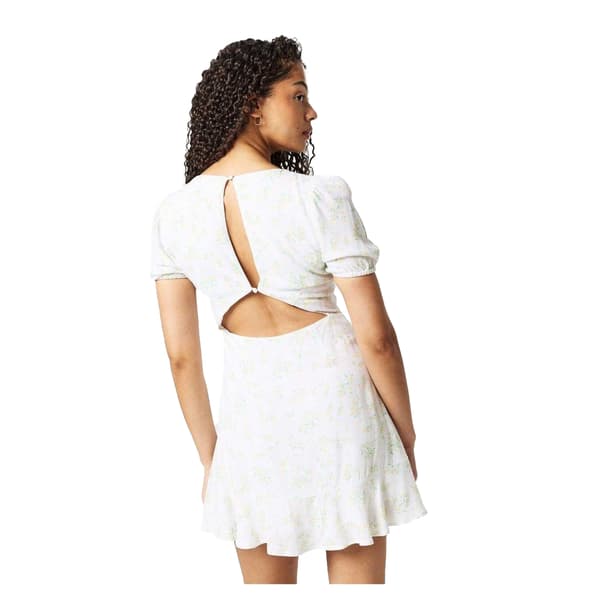 Jack Wills Dam Ditsy Blommig Miniklänning 6 UK Vit White 6 UK