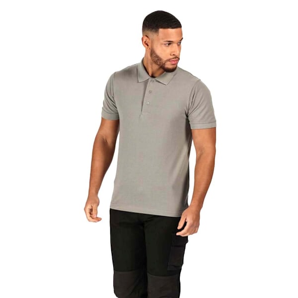 Regatta Professional Mens Classic 65/35 Kortärmad Poloskjorta Dark Steel XXXXL