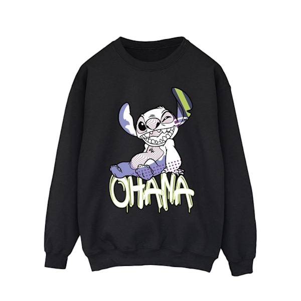 Disney Herr Lilo And Stitch Ohana Graffiti Sweatshirt M Svart Black M