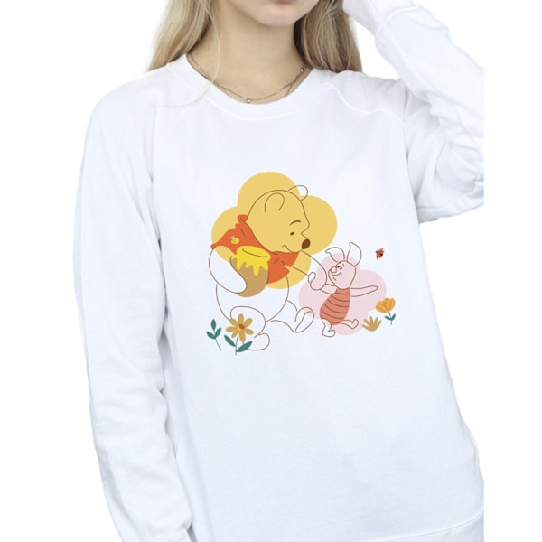 Disney Dam/Damer Winnie The Pooh Piglet Sweatshirt M Vit White M