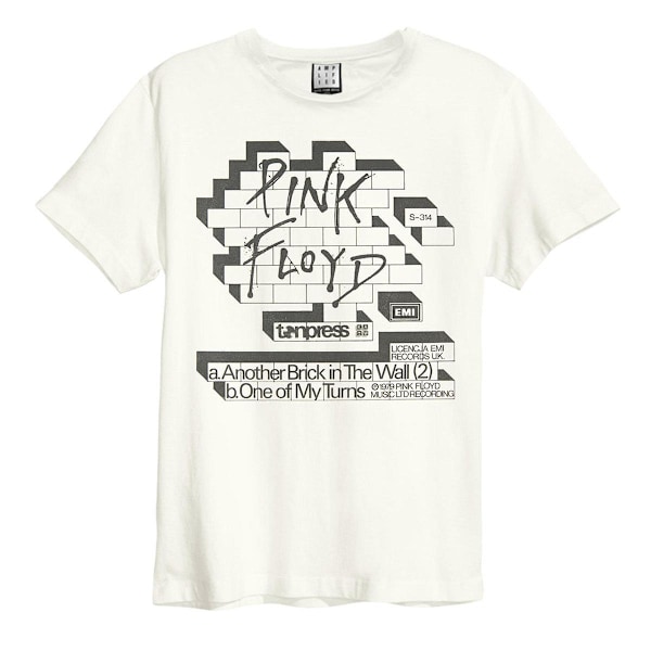 Amplified Unisex Adult Poster Pink Floyd Vintage T-Shirt L Vint Vintage White L