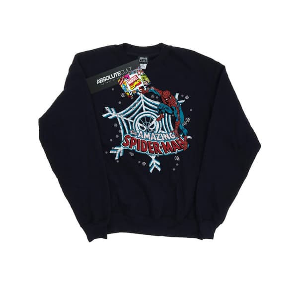 Marvel Herr Jul Spider-Man Tröja M Mörkblå Deep Navy M