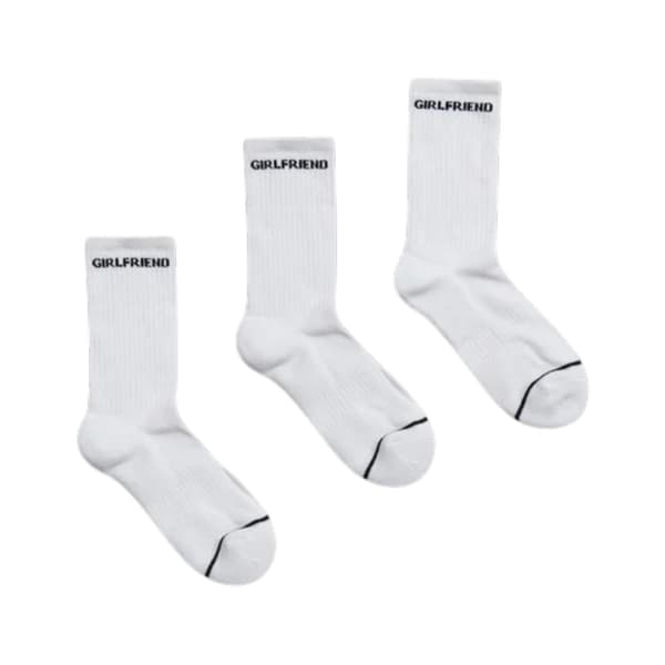 Girlfriend Collective Damstrumpor (3-pack) En Storlek White/Black One Size