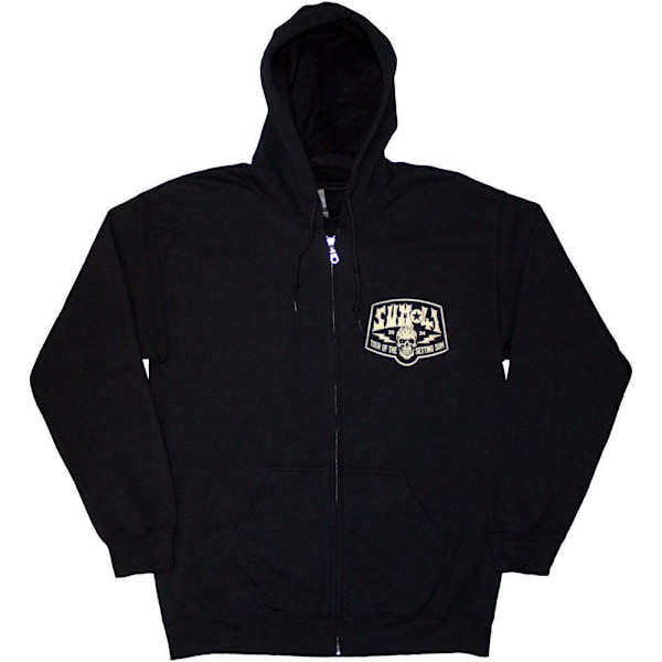 Sum 41 Unisex Vuxen Tour ´24 Ficka Logotyp Ryggtryck Full Zip Hoodie Black M