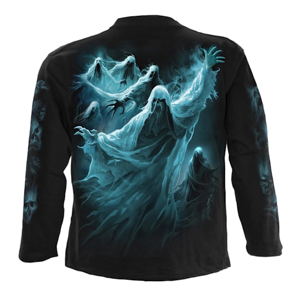 Spiral Direct Unisex Vuxen Ghost Skull Långärmad T-shirt XL Black XL