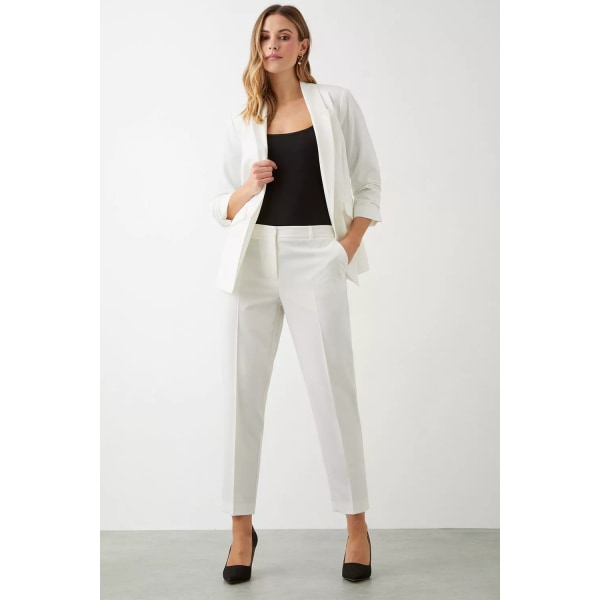 Dorothy Perkins Dam/Dam Slim Ankel Grazer Trouser 10 UK Cream 10 UK