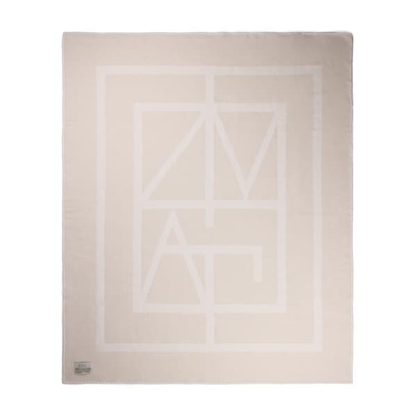 Vinga Återvunnen Monogram Filt One Size Off White Off White One Size