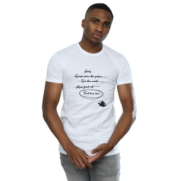 Disney Herr Aladdin Jasmine Goals T-Shirt S Vit White S