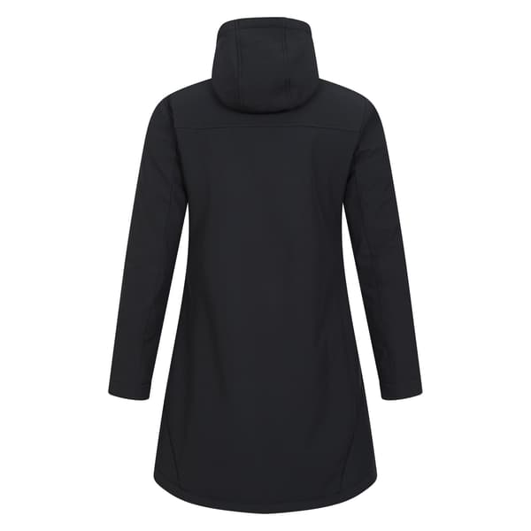 Mountain Warehouse Dam/Dam Fern Lång Softshelljacka Black 8 UK
