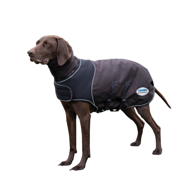 Weatherbeeta Comfitec Ultra Cozi Medium Lightweight Dog Coat 25 Charcoal/Blue/White 25cm