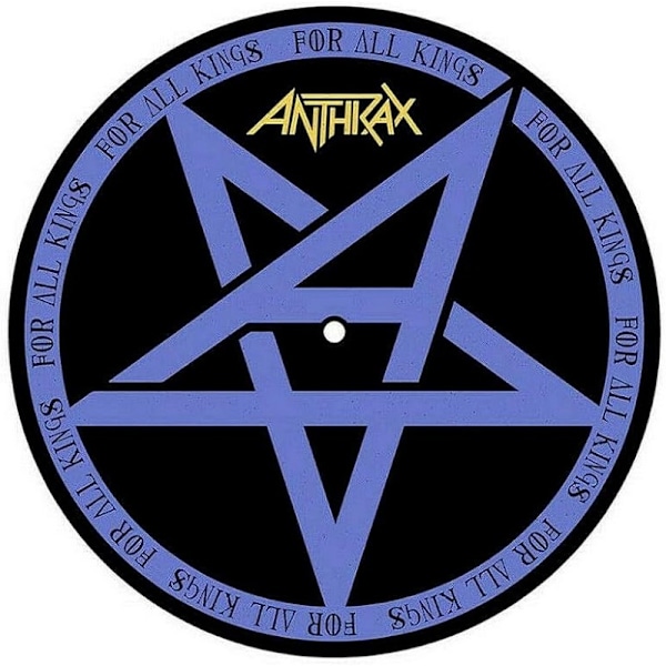 Anthrax For All Kings Skivspelare Slipmat Set En Storlek Svart/Vit Black/White/Blue One Size