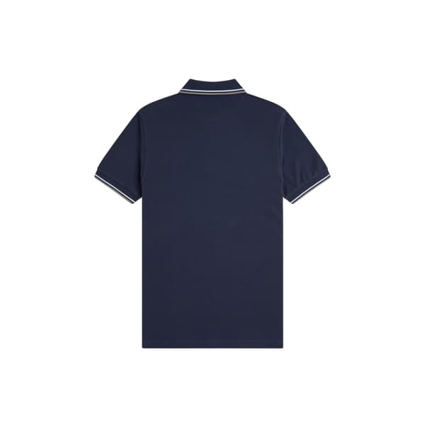 Fred Perry Herr Twin Tip Pikétröja L Airforce Blue Airforce Blue L
