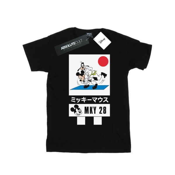 Disney Girls Mickey And Goofy Karate Bomull T-Shirt 7-8 År B Black 7-8 Years