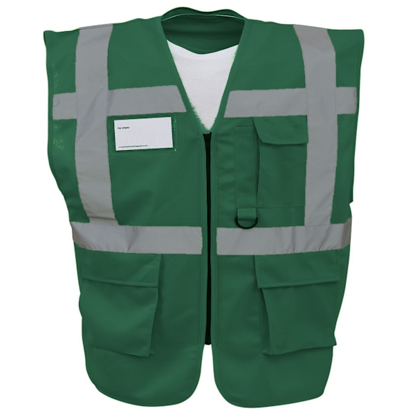 Yoko Hi-Vis Premium Executive/Manager Väst / Jacka 2XL Paramedic Grön Paramedic Green 2XL