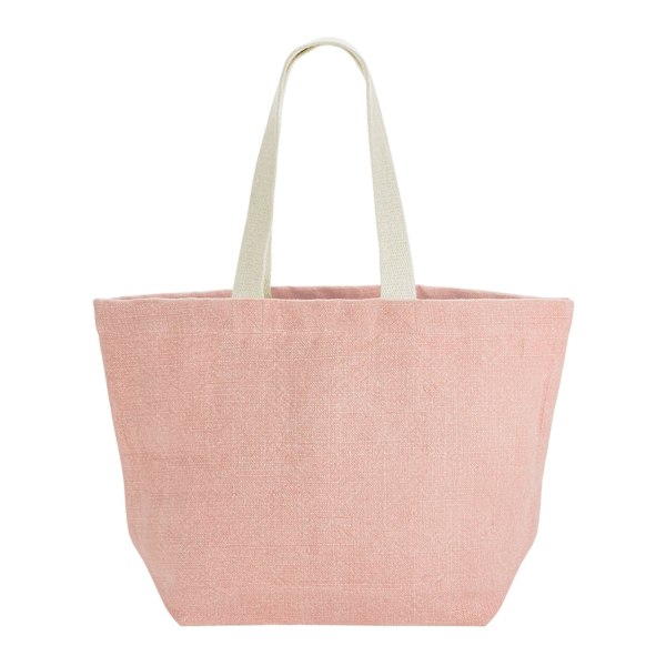 Westford Mill Washed Jute Beach Soft Touch Tote Bag One Size Bl Blossom One Size