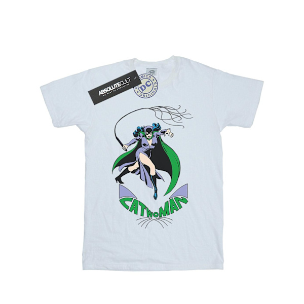DC Comics Girls Catwoman Whip Bomull T-shirt 5-6 år Vit White 5-6 Years