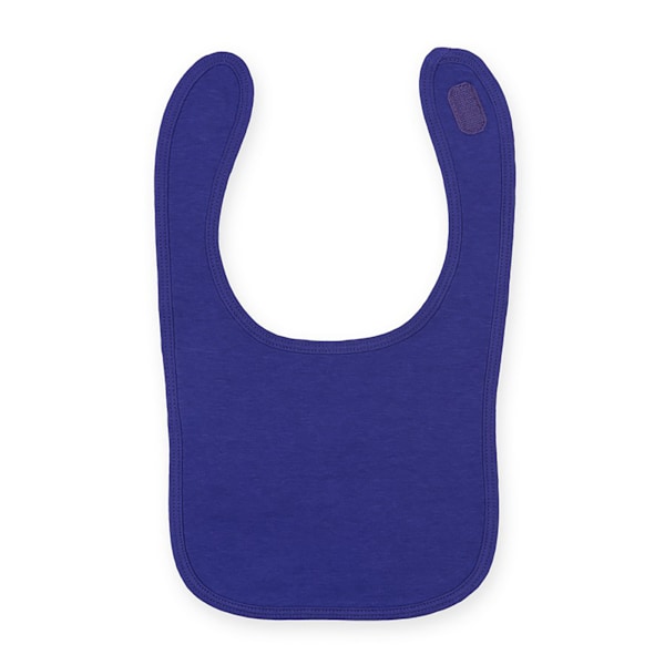 Larkwood Baby Unisex Enfärgad & Kontrast Haklapp En Storlek Lila Purple One Size